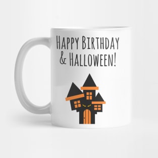 Happy Birthday And Halloween Mug